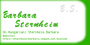 barbara sternheim business card